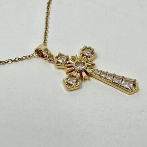New Men Women's Cross  Gold Plated Jewellery Necklace